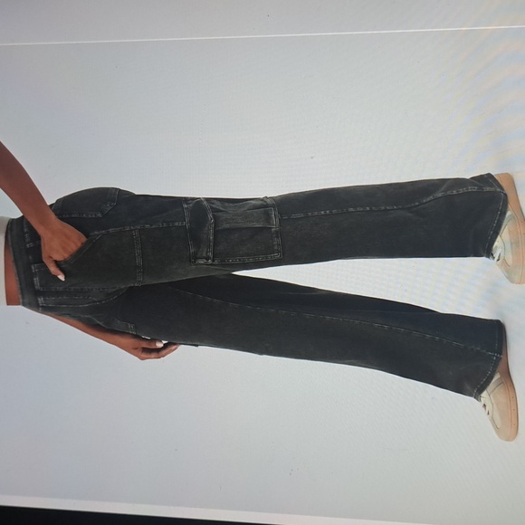 3X HALARA FLEX MIDRISE KNIT DENIUM CARGO PANTS - Picture 1 of 8